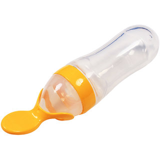 VBaby BPA Free Squeeze Style Bottle Feeder with Dispensing Spoon for Infant Newborn Toddler
