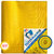 TUFFPAULIN 60FTX40FT 200GSM Yellow Pond Liner Super Heavy Duty Tarpaulin Tirpal Tadpatri Tharpai,UV and water Resistant