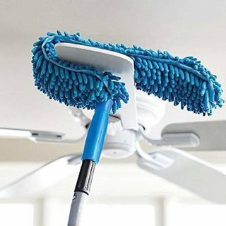                       YM Foldable Microfiber Fan Cleaning Duster Steel Body Flexible Fan mop for Quick and Easy Cleaning of Home, Kitchen, Car                                              