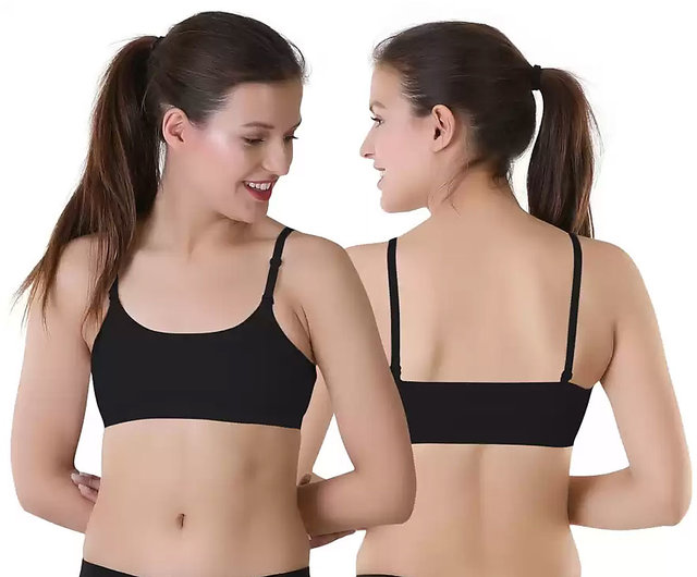 Buy Apurwa Fashion Women Sports Lightly Padded Bra (White, Black) Online -  Get 77% Off