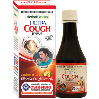                       Herbal Canada Ultra Cough Syrup  Developved by CSIR (200 ml)                                              