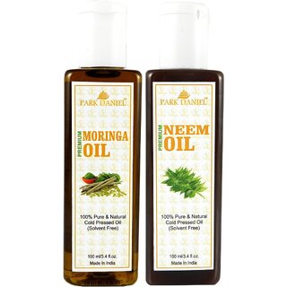                       Park Daniel Moringa oil & Neem oil- 2 bottles (200ml)                                              