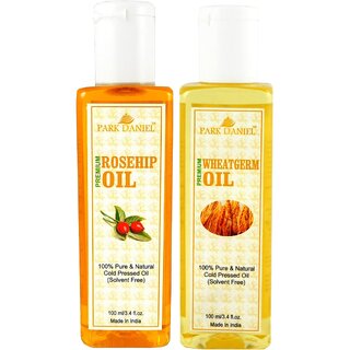                       Park Daniel Rosehip oil & Wheatgerm oil 2 bottles 100 ml (200ml)                                              