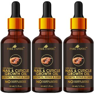                       Park Daniel Nail & Cuticle Growth Oil- 3 bottles of 30 ml(90 ml)                                              
