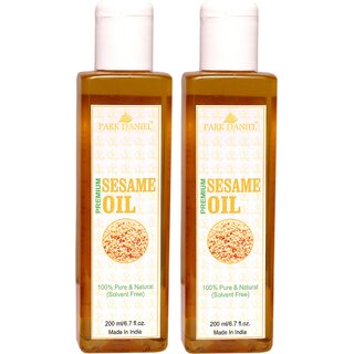 Park Daniel Sesame Oil Pure & Natural- 2 bottles 200 ml(400 ml) Park Daniel Sesame Oil Pure & Natural- 2 bottles 200 ml(400 ml)