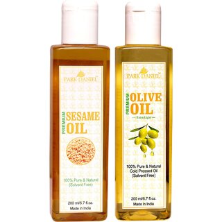 Park Daniel Sesame Oil & Olive Oil& - 2 bottles 200 ml(400 ml) Park Daniel Sesame Oil & Olive Oil& - 2 bottles 200 ml(400 ml)