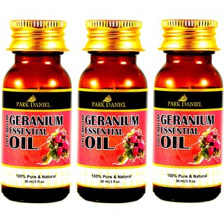                       Park Daniel Geranium Essential oil- 3 Bottles 30 ml(90 ml)                                              