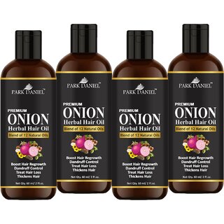 Park Daniel Onion Herbal Hair Oil- 4 bottle 60 ml(240 ml) Park Daniel Onion Herbal Hair Oil- 4 bottle 60 ml(240 ml)