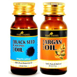                       Park Daniel Black Seed Oil & Argan oil- 2 bottles(60 ml)                                              