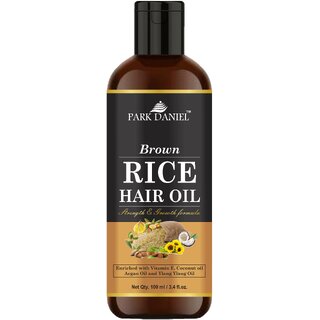                       Park Daniel Premium  Brown Rice Hair Oil Enriched With Vitamin E - For Strength and Hair Growth(100 ml)                                              