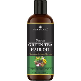                       Park Daniel Premium  Onion Green Tea Hair Oil Enriched With Vitamin E -For Hair Fall Control (100 ml)                                              