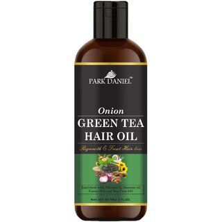                       Park Daniel Premium  Onion Green Tea Hair Oil Enriched With Vitamin E - For Hair Fall Control (60 ml)                                              