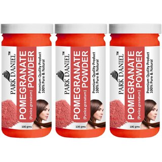 Park Daniel Premium Pomegranate Powder - For Face Pack, Hair Pack, Hair fall Treatment - Pack of 3, 300gm (3*100gml) Park Daniel Premium Pomegranate Powder - For Face Pack, Hair Pack, Hair fall Treatment - Pack of 3, 300gm (3*100gml)