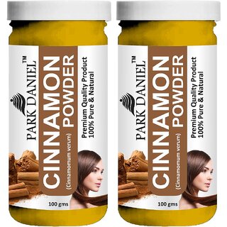                       Park Daniel Premium Cinnamon Powder-100% Pure & Natural - Pack of 2, 200gm (2*100gml)                                              