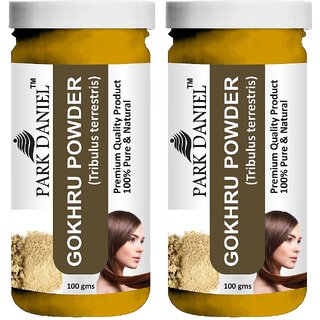                       Park Daniel Premium Gokhru Powder - Pack of 2, 200gm (2*100gml)                                              