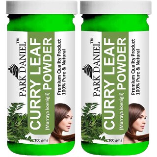                       Park Daniel Premium Curry Leafs Powder- For Hair Care - Pack of 2, 200gm (2*100gml)                                              