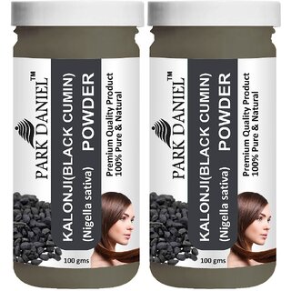 Park Daniel Premium Kalonji(Black Cumin)Powder - Pack of 2, 200gm (2*100gml) Park Daniel Premium Kalonji(Black Cumin)Powder - Pack of 2, 200gm (2*100gml)