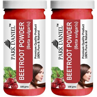 Park Daniel Premium Beetroot Powder - For Face Pack And Hair Pack - Pack of 2, 200gm (2*100gml) Park Daniel Premium Beetroot Powder - For Face Pack And Hair Pack - Pack of 2, 200gm (2*100gml)