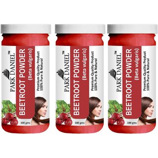                       Park Daniel Premium Beetroot Powder - For Face Pack And Hair Pack - Pack of 3, 300gm (3*100gml)                                              
