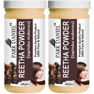 Park Daniel Premium Reetha Powder - For Silky & Smooth Hairs - Pack of 2, 200gm (2*100gml) Park Daniel Premium Reetha Powder - For Silky & Smooth Hairs - Pack of 2, 200gm (2*100gml)