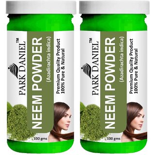                       Park Daniel Premium Neem Powder - For Skin and Hair - Pack of 2, 200gm (2*100gml)                                              