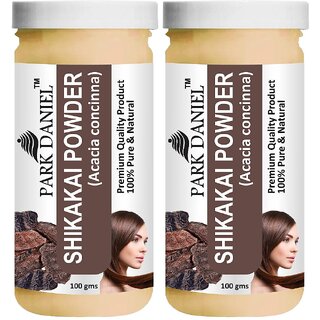                       Park Daniel Premium Shikakai Powder - Natural Hair Cleanser  - Pack of 2, 200gm (2*100gml)                                              