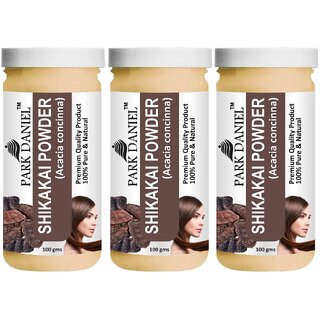                       Park Daniel Premium Shikakai Powder - Natural Hair Cleanser  - Pack of 3, 300gm (3*100gml)                                              