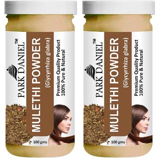                       Park Daniel Premium Mulethi Powder - For Skin and Hair - Pack of 2, 200gm (2*100gml)                                              