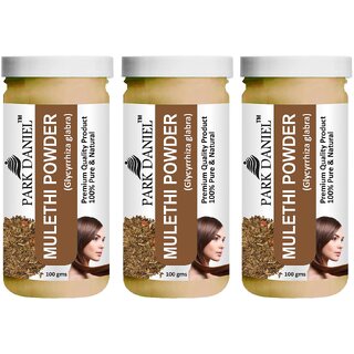                       Park Daniel Premium Mulethi Powder - For Skin and Hair - Pack of 3, 300gm (3*100gml)                                              