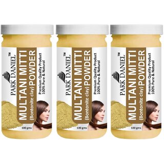 Park Daniel Premium Multani Mitti Powder- Great For Hair, Skin, Face - Pack of 3, 300gm (3*100gml) Park Daniel Premium Multani Mitti Powder- Great For Hair, Skin, Face - Pack of 3, 300gm (3*100gml)