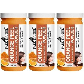                       Park Daniel Premium Orange Peel Powder  - For Skin Whitening - Pack of 3, 300gm (3*100gml)                                              