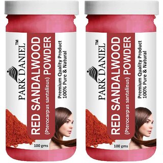                       Park Daniel Premium Red Sandalwood Powder - For Face pack, Face Masks  - Pack of 2, 200gm (2*100gml)                                              