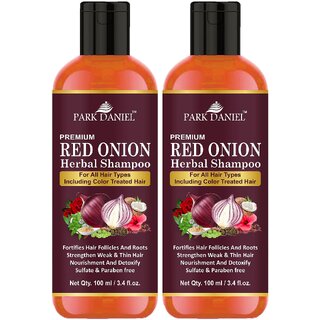 Park Daniel RED ONION OIL Herbal Shampoo 2 bottle(200 ml) Park Daniel RED ONION OIL Herbal Shampoo 2 bottle(200 ml)