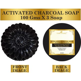                       Park Daniel Activated Charcoal Bath Soap-3 Soaps 100 gms(300 gms)                                              