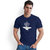 Men's Regular Fit Cotton Blend Printed Round Neck Half Sleeves Casual T-Shirt