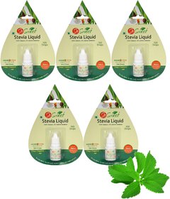 So Sweet Stevia Liquid Sugar Free Natural Sweetener Zero Calorie 500 Drops (Pack of 5)