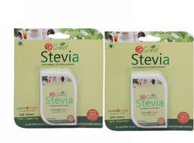 So Sweet Stevia Tablets Sugar Free Natural Sweetener Zero Calorie (Pack of 2) 500 Tablets