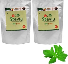 So Sweet Stevia Powder Sugar Free Natural Sweetener Zero Calorie (Pack of 2) 250gm Each
