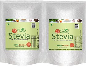 So Sweet Stevia Powder Sugar Free Natural Sweetener Zero Calorie (Pack of 2) 250gm Each