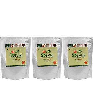 So Sweet Stevia Powder Sugar Free Natural Sweetener Zero Calorie (Pack of 3) 250gm Each