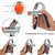 Wrist Support Band with Thumb Loop for Gym With Adjustable Hand Grip Strengthener Hand Gripper Combo