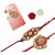 Lucky Jewellery Rakhi 18K Gold Plated Rakhi Collection Rakhee Bracelet for Bro/Brother Rakshasutra