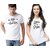 WE2 Cotton Big Brother Lil Sister Printed White T shirt For Brother and Sister