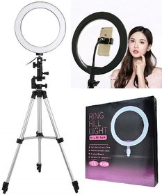 LED Ring Light with 3110 Tripod  Phone Holder for Live Streaming  Tik Tok,YouTube Video, Dimmable Desk