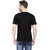 Aarable Men Black Solid Round Neck T-shirt