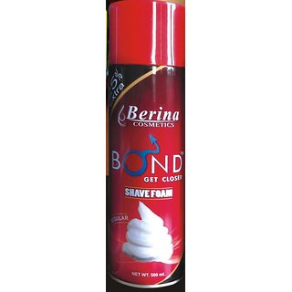 Berina Shaving Foam Regular 500 ml (500 ml) Berina Cosmetics Men Shave Foam pack of 2