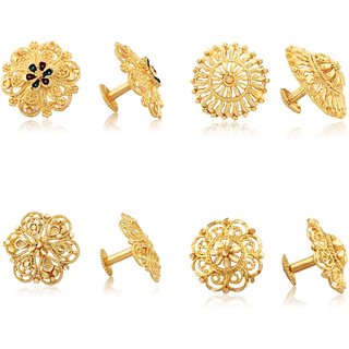 Vighnaharta Sizzling Charming Alloy Gold Plated Stud Earring Combo set For Women and Girls Vighnaharta Sizzling Charming Alloy Gold Plated Stud Earring Combo set For Women and Girls