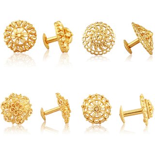 Vighnaharta Allure Graceful Alloy Gold Plated Stud Earring Combo set For Women and Girls Vighnaharta Allure Graceful Alloy Gold Plated Stud Earring Combo set For Women and Girls