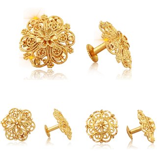 Sizzling Graceful Alloy Gold Plated Stud Earring Combo set For Women and Girls Sizzling Graceful Alloy Gold Plated Stud Earring Combo set For Women and Girls