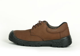 Blackburn Brown Lace-up Suede Leather Safety Shoes